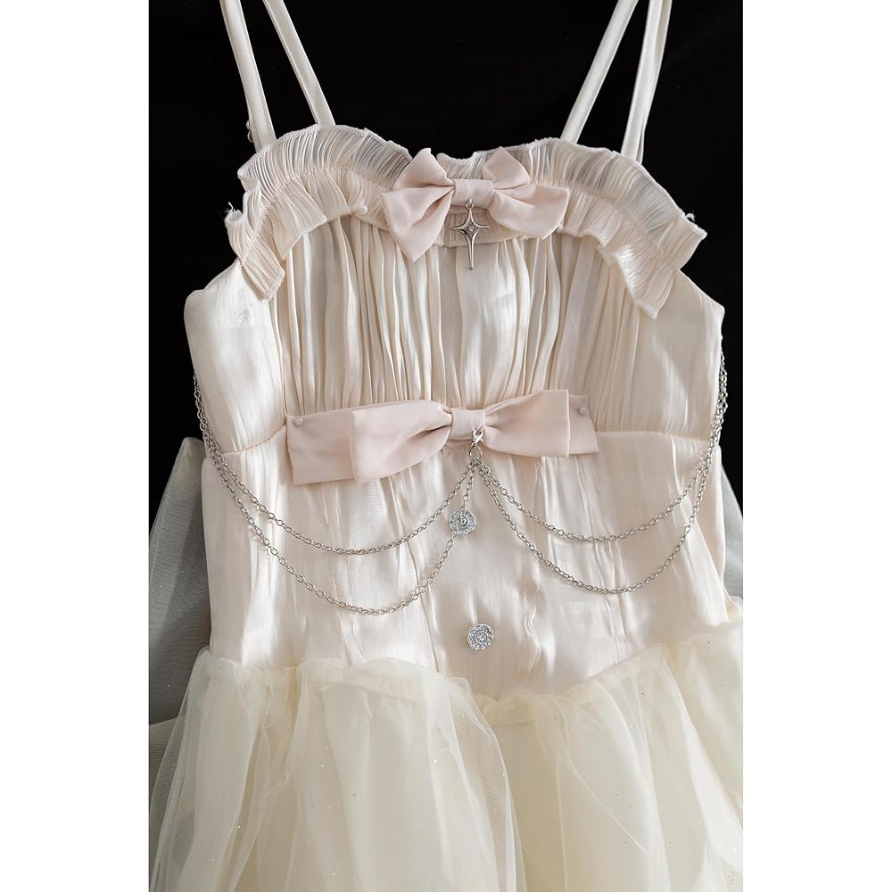 【みみ】ホワイトゴスロリドレス　Mサイズ 楽天市場】ロリータキャミソールワンピースjskドレス ゴスロリ